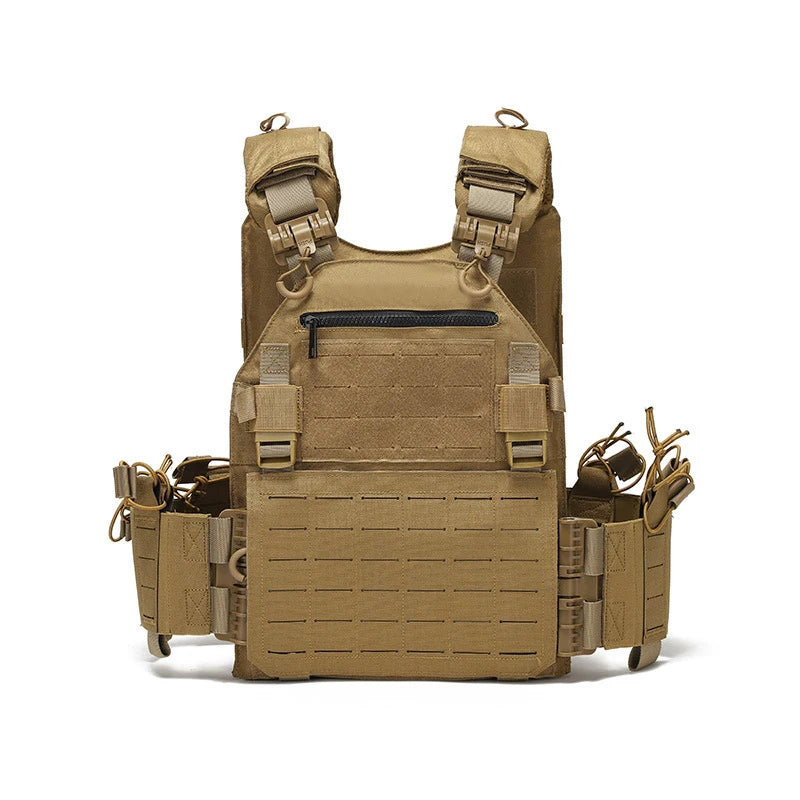 VG New Combat Vest 6094 Quick Release Lightweight Laser Cut Tactical Vest Black Gear Carry Hunting Tactical Vests