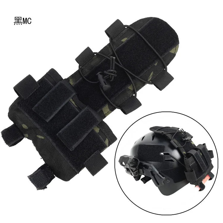 MK2 Tactical Helmet Counterweight Battery Pouch, Fast Helmet Battery Pack Accessories for Airsoft Hunting Outdoor Sports