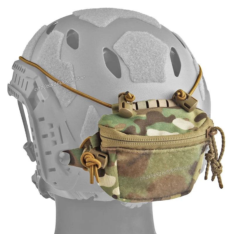 Tactical SC Helmet Battery Pouch Balance Retention Anchoring Integrated Node Pocket New Universal Rear Battery Storage Case Bag