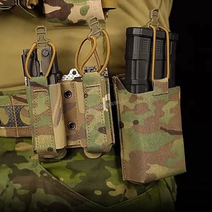 Tactical Magazine Pouch 9mm Double Ferro Style Mag Pouches Single 556 Pistol AR M4 Rifle Mag Bag MOLLE Battle Belt Accessories