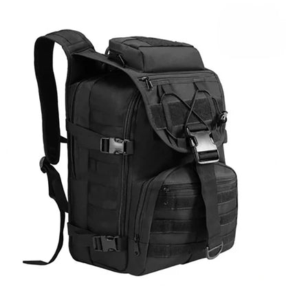 35L Hunting Rucksack for Men with MOLLE External System & Top Latch Closure, Durable Outdoor Backpack for Deer Elk Archery Survival Gear Storage