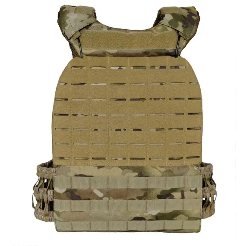 Plate Carrier Body Combat Training Chest Rig Assault Vest Equipment Sport Vest Adjustable Exercise Lightweight Load Bearing Vest