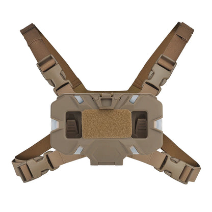 Tactical Navboard Flip Lite Harness Setup Navigator Smart Phone Holder Chest Rig Front Placard Navigation Outdoor Hunting Vest