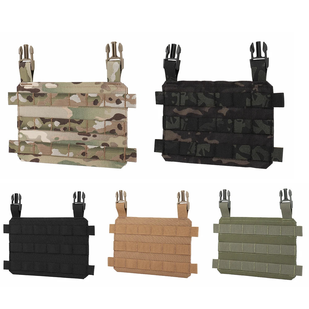 Tactical Vest Molle Placard Modular Front Flap Adapter Panel For THORAX Airsoft Vest Expansion Equipment,Plug-in Installation