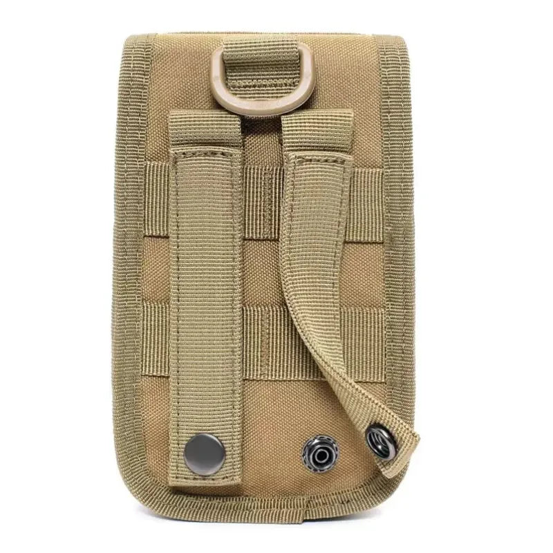 Multi Functional Tactical Sports Running Waist Bag Phone Bag Vertical Double-Layer Molle Accessory Bag Set For Hiking Hunting