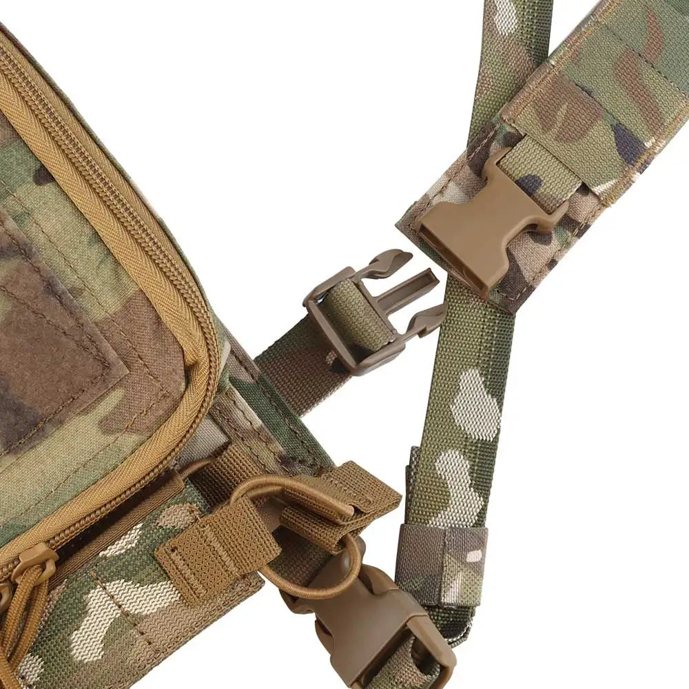 D3CRM Tactical Chest Rig Lightweight With 9mm/5.56 Mag Bag Quick Release Outdoor    Hunting Vest CS Match Wargame Chest Rig Gear