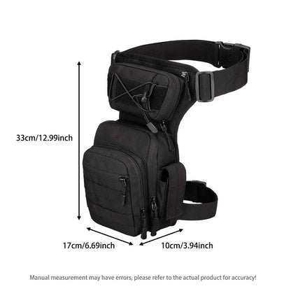 Hunting Leg Bag Molle Adjustable Waist Leg Bag Durable Fabric Cycling Hiking Outdoor Hunting Men's Practical Hip Bag