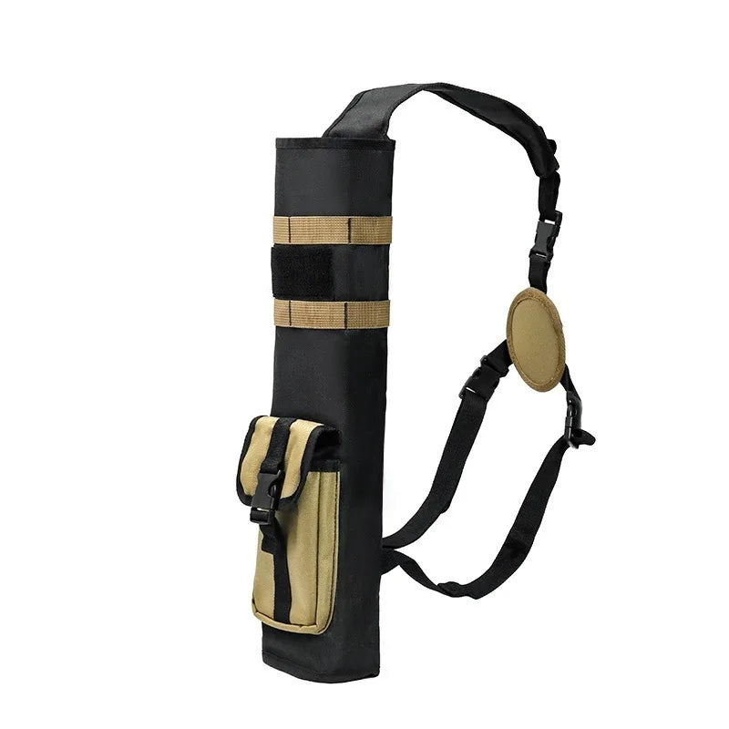 Tactical Arrow Quiver Large Capacity Back Holder 3-Point Shoulder Strap Archery Bag Durable Wear-Resistant Hunting Accessories