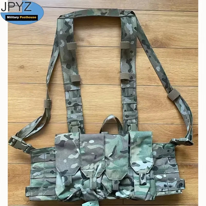 OR Style Quadruple Iightweight Hunting Chest Hanging 7.64 5.45 Molle Magazine Carrier Bag