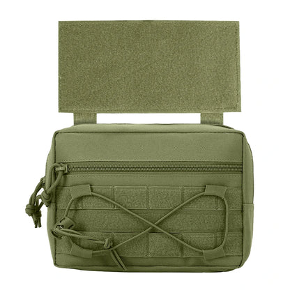 Tactical Magic Hook&Loop Expansion Accessory Pack Multi Functional EDC Storage Misc Bag MOLLE Pouch for Chest Rig Hunting
