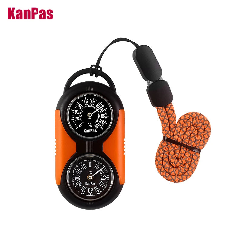 KANPAS Thermometer Compass Kit /Quality Thermohygrometer Kit / for Outdoor, Camping,Hiking,Trekking,hunting,LiveSaving,Survival