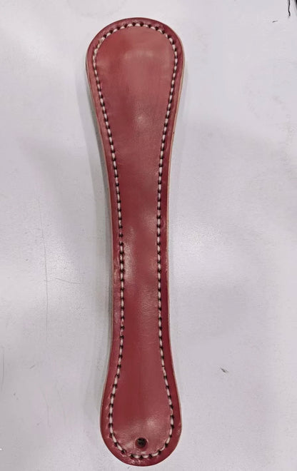 1PC 26cm Large Defence Fitness Leather Clapper Head Cowhide Exercise Clapper Hand Sewn Camping Fitness Built-in Lead Block