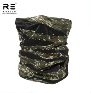 Tactical Camouflage Lightweight Mesh Fabric Sunscreen Mask Scarf Outdoor Sports Breathable Riding Sun Protection Quick Dry