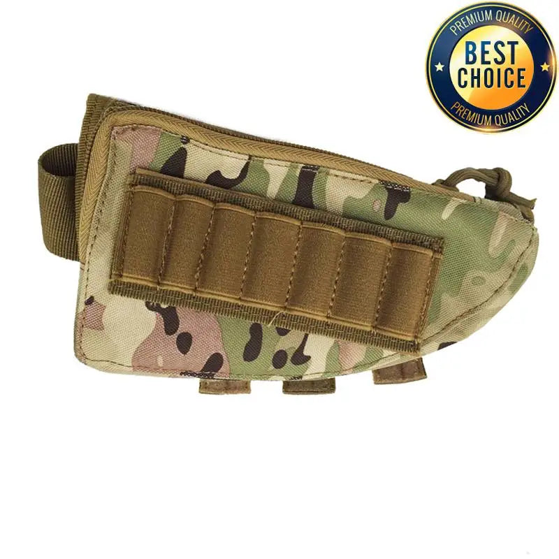 Tactical Rifle Shotgun Buttstock Cheek Rest Rifle Stock Ammo Shell Nylon Magazine Molle Pouch Holder Gun Accessories for Hunting
