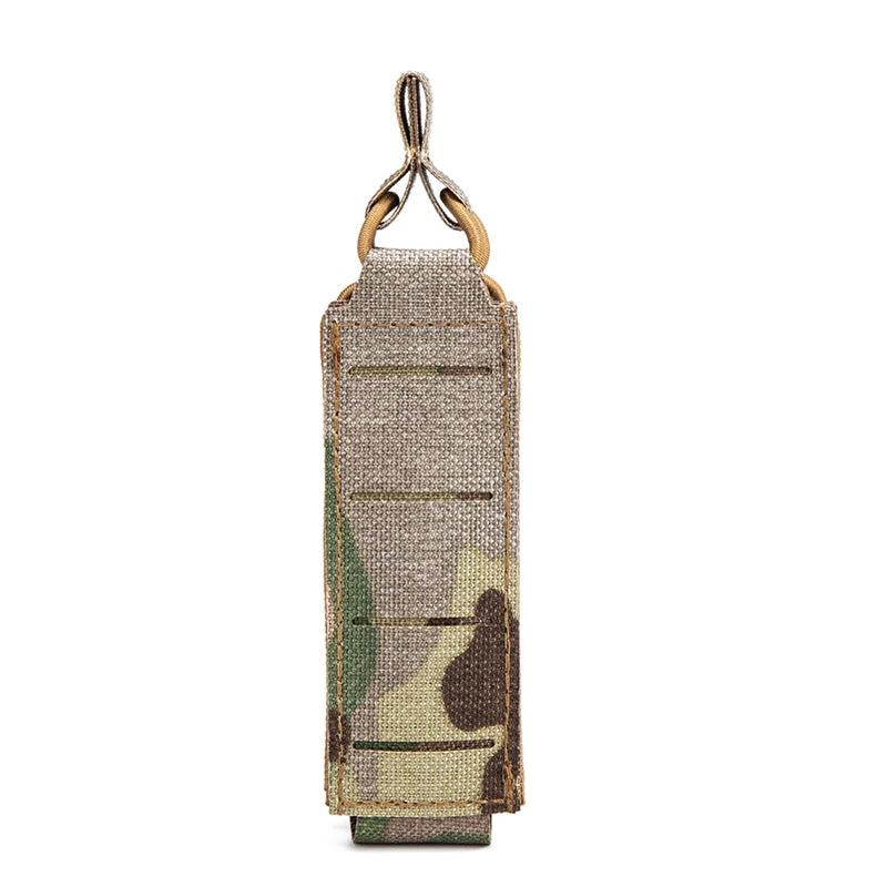 Nylon 9mm Magazine Pouch,Laser Cut LightWeight,Single,Molle System,Tactical Bag,Edc Pouches,Flashlight Bag,Hunting Accessories