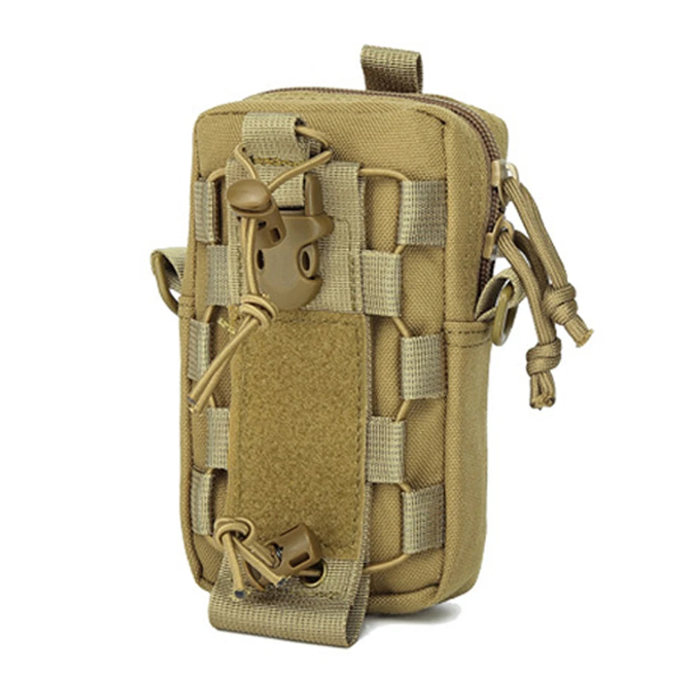 Molle EDC Belt Pouch Water Bottle Bag Kettle Carrier Outdoor Hunting Sports Phone Holder Camping Hiking Organizer Waist Pack Bag