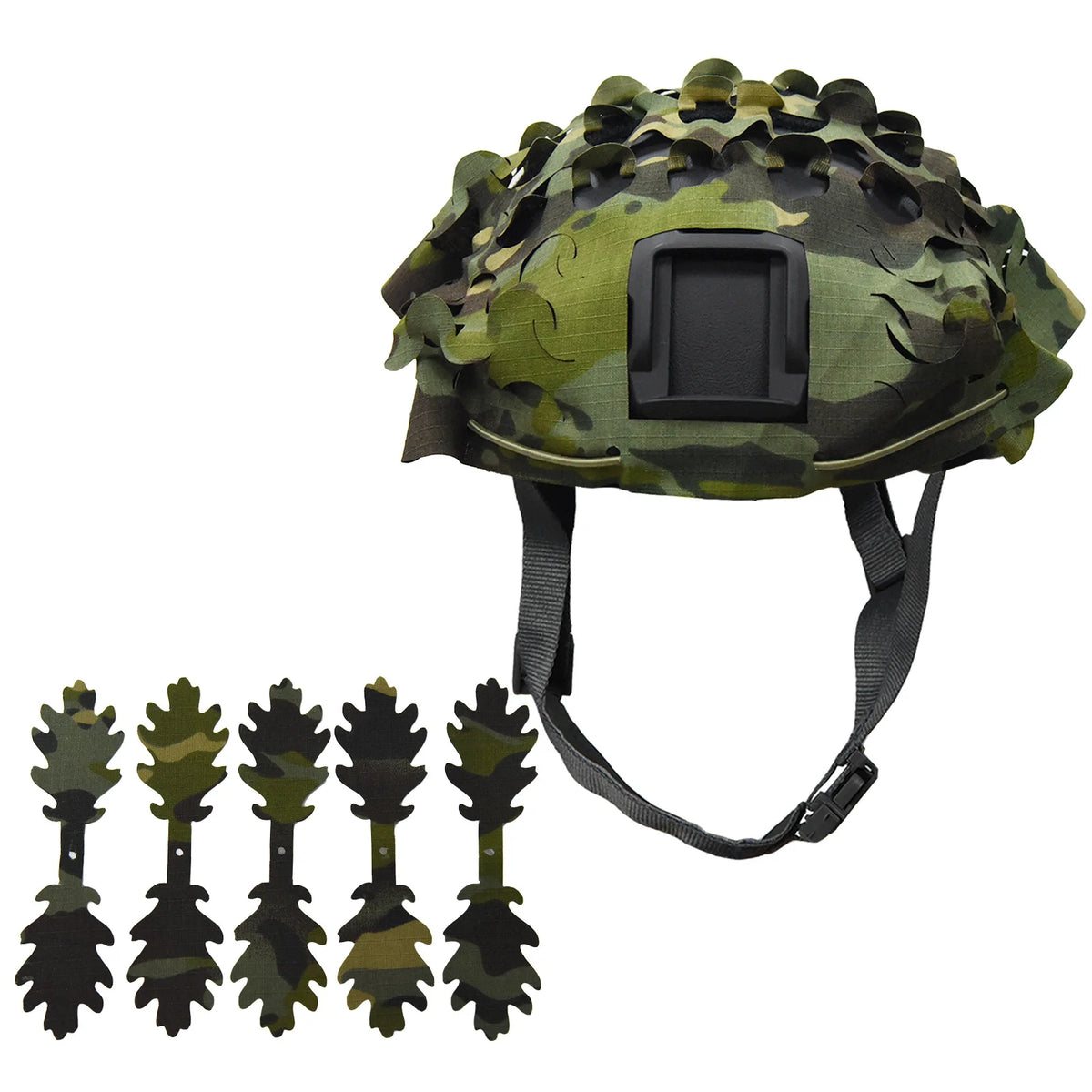 3D Camo Net Airsoft Helmet Cover Laser Cut Nylon Drawstring Helmet Scrim for CS Wargame Paintball Hunting Accessories