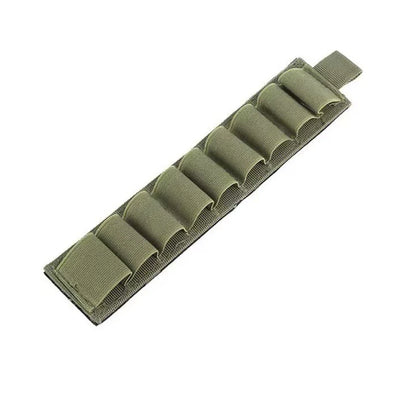 Tactical 9 Rounds 12GA Shotgun Shell Holder Hook&Loop Rifle Ammo Organizer Pouch for Hunting Shooting Airsoft EDC Tools Storage