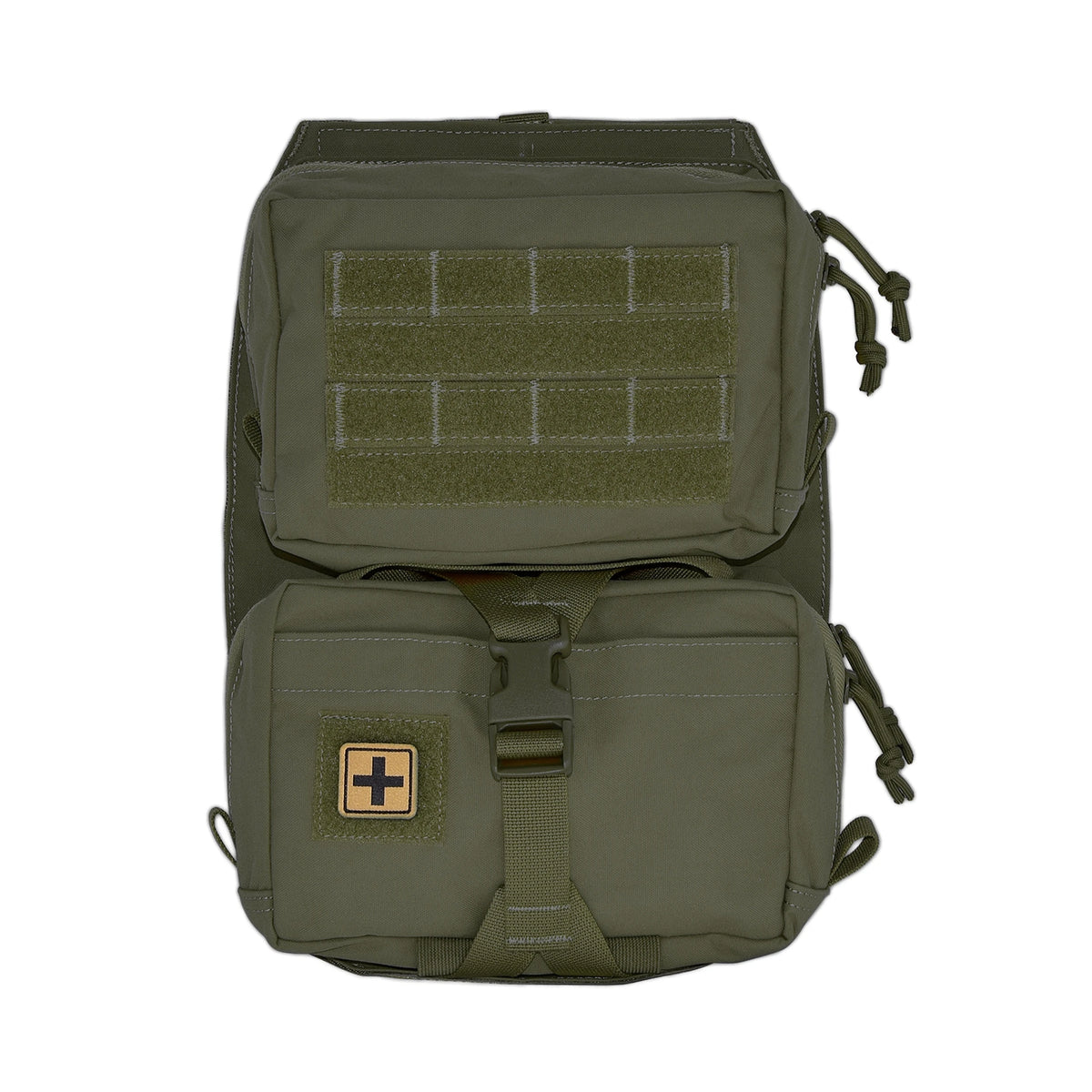 QX Tactical Vest Backboard Bag Detachable MOLLE Zip-On Panel Utility Pouch for Plate Carrier Airsoft
