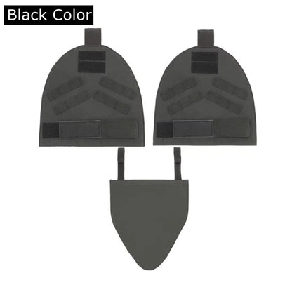 3Pcs/set Tactical Protective Cover Molle Shoulder Pads Crotch Guards Deltoid Protector Pad for Paintball CS Accessories