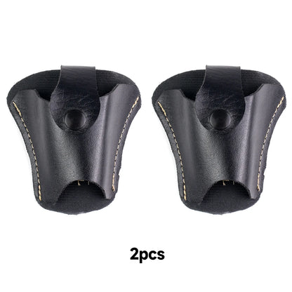 1 outdoor slingshot bag - durable PVC leather textured waist bag, suitable for hunting and fishing, slingshot accessories