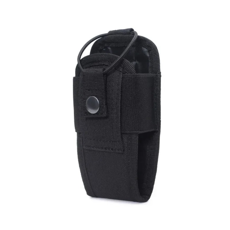 Tactical walkie talkie bag holder pocket portable accessory bag outdoor Oxford Molle wireless bag hunting sports waist bag walkie talkie leather case