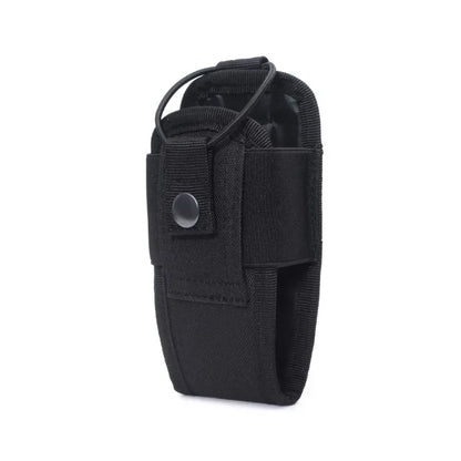 Tactical walkie talkie bag holder pocket portable accessory bag outdoor Oxford Molle wireless bag hunting sports waist bag walkie talkie leather case