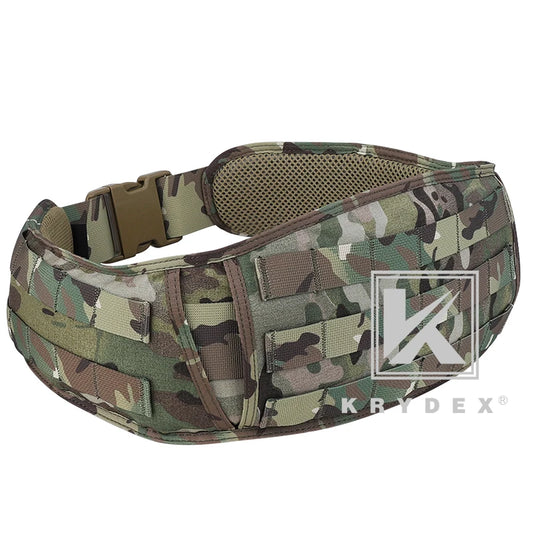 KRYDEX Tactical Padded MC MOLLE System Waist Belt Shooting Airsoft  Combat Multi Function Quick Release