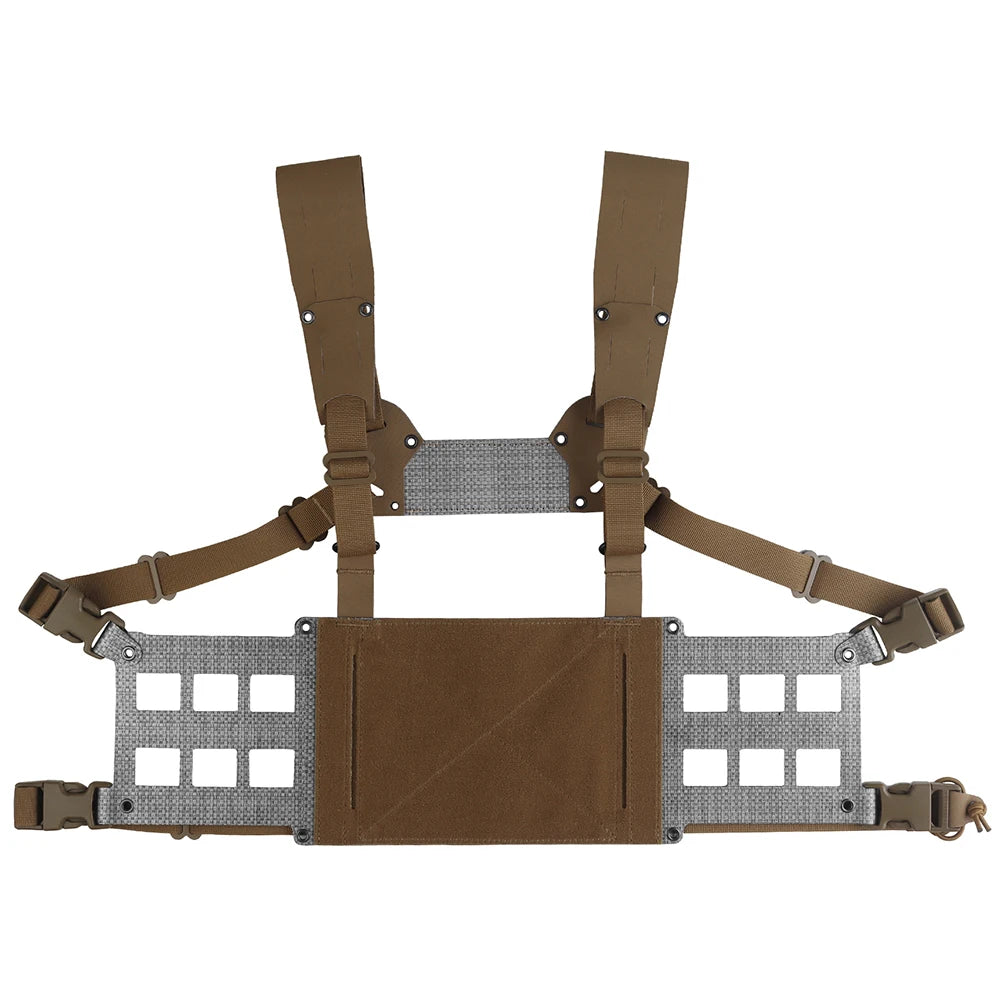 Ferro Style Tactical Chest Rig Wide V2 2nd Gen Lightweight Chesty Rig Hunting Vest Gear Extended Front Flaps Plate Carrier Adapt