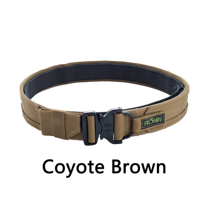 【1.5Inch  2 Inch】Ronin Style Belt Outdoor Hunting Double Layer  Belt Molle System