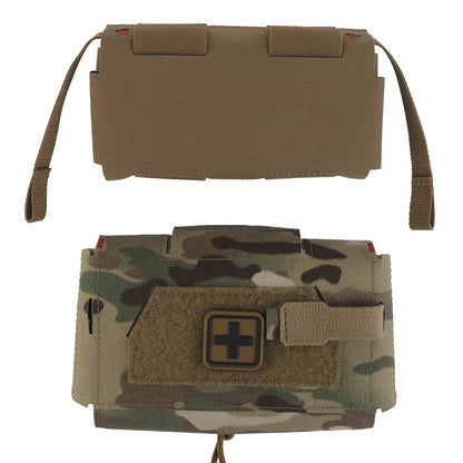 Compact Trauma Pouch V3 GEN3 Camo Style MD2 IFAK Tactical Medical First Aid Bag for Hunting Vest Plate Carrier Waist Belt Gear