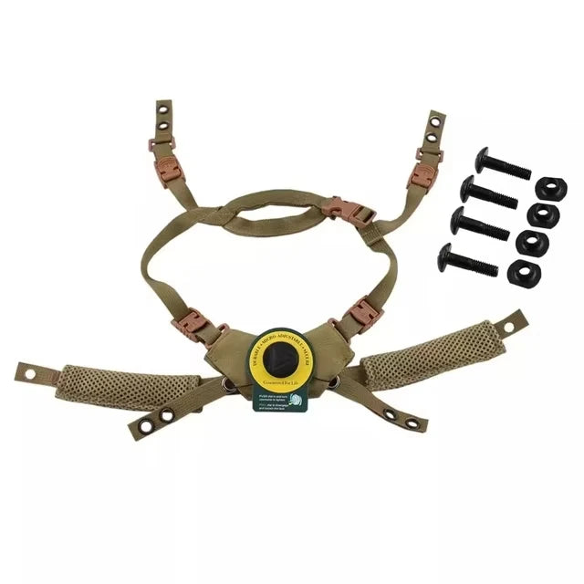BOOIU Tactical Helmet Hanging System Wendy Suspension Lanyard Chin Strap Airsoft Helmet Accessories for Wendy FAST MICH Helmet