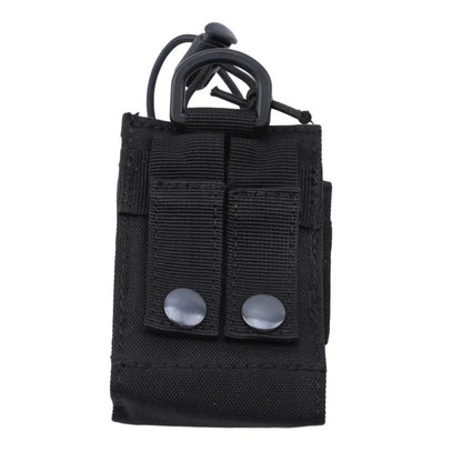 Nylon Talkie Case Adjustable Walkie Talkie Bag Molle Two Way Radio Holster Pouch Tactical Hunting Interphone Hanging Bag
