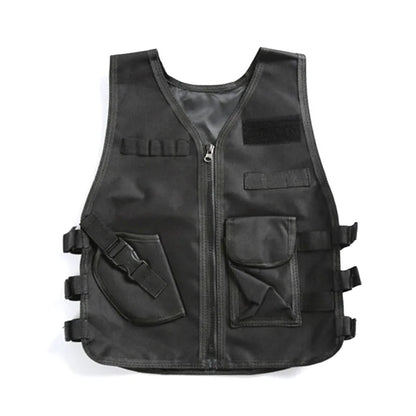 Kids Camouflage Vest Resistant Breathable Combat Vest With Multi Pocket Paintball Tactical Waistcoat CS Gear Sniper Uniform