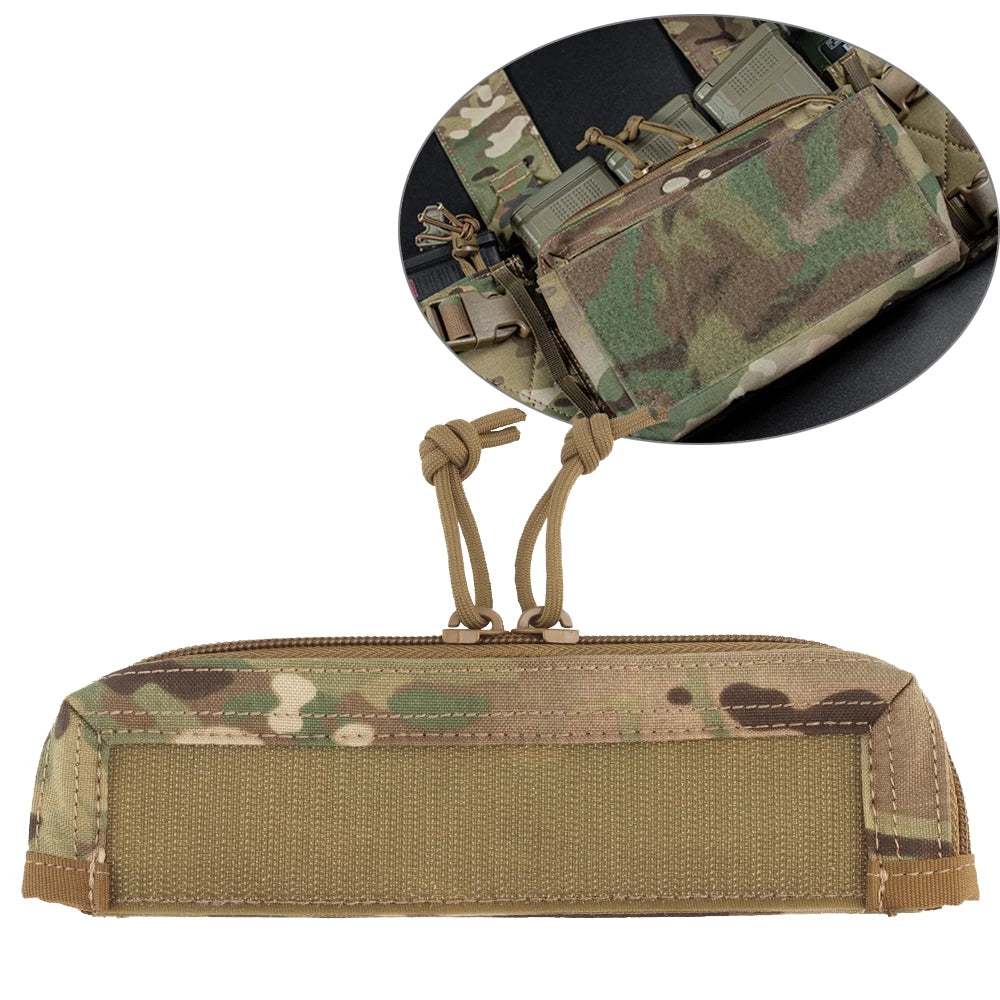 NK MK4 Chest Rig Full Top Zipper Insert Pouch Storage Pocket Double Zipper Cover Military Tactical Vest Extending Gear