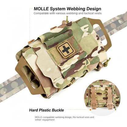 IFAK Kits Tactical First Aid Kit MOLLE Medical Pouch Rapid Deployment Emergency Survival Kit Outdoor First Aid Survival Kit