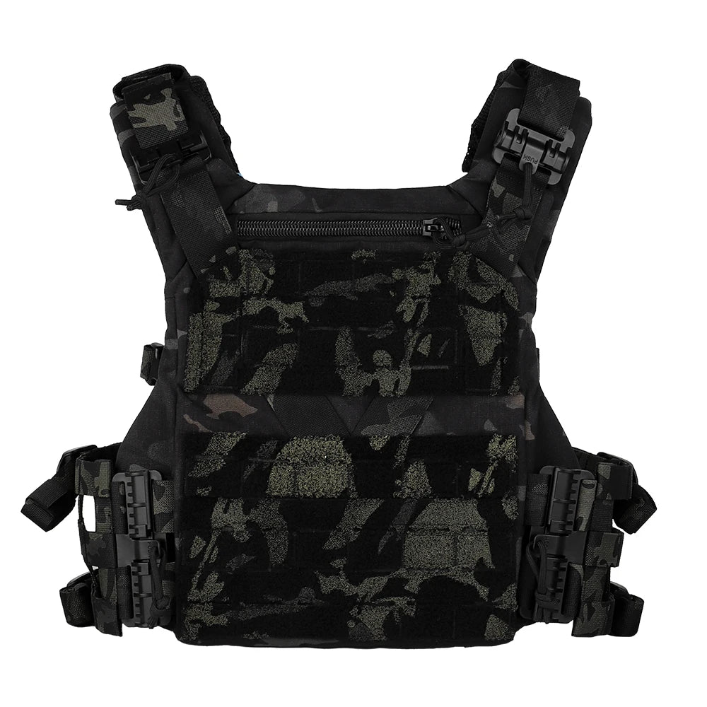 Tactical K19 Vest Full-Size Tactical Plate Carrier Hunting Shooting Protective Vest Adjustable Waist Size Molle System for Mag