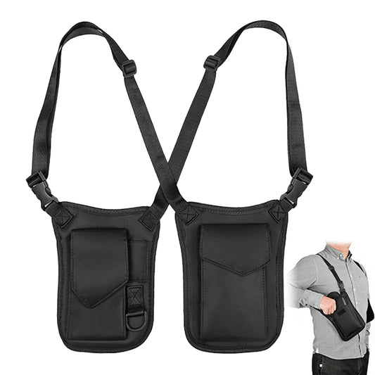 Tactical Underarm Shoulder Bag Anti-Theft Wallet Holster Bag Adjustable Phone Holster Pouch Hidden Bag for Camping Hiking