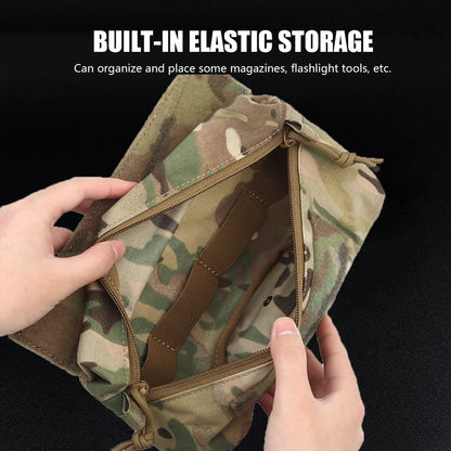 V5 PC Tactical Vest Accessories FC Mini Drop Pouch Chest Hanging Magazine Bag  Hunting Vest Small Sub-package Camo