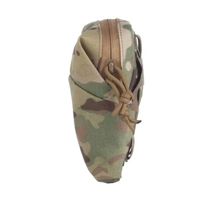 Tactical Gp Zipper Sundries Bag with Shrink Cord Waist Molle Belt Pouch NVG Accessory Multifunctional Universal Storage