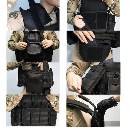 YAKEDA Camouflage Multifunctional Tactical Vest Outdoor Waistcoat Equipment Tactical Training Vest