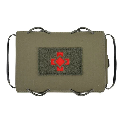 SINAIRSOFT Tactical Molle Ifak Pouch 500D Nylon Water-Resistant Medical First Aid Pouch with Red Cross Patch for Vest Backpack