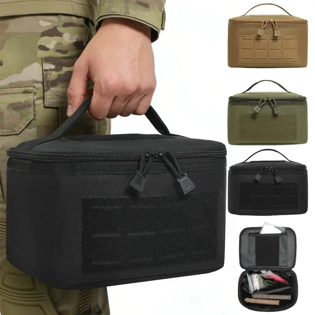 Portable Rifle Cartridge Bag Pistol Ammo Pouches Tactical Ammunition Box Bullet Storage Case for Outdoor Hunting EDC Handbag