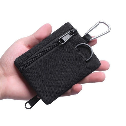 Outdoor Key Bag Coin Purse Sports EDC Toolkit Zipper Bag Wallet Keychain Zipper Pocket Portable Mini Purse Bag With Hook