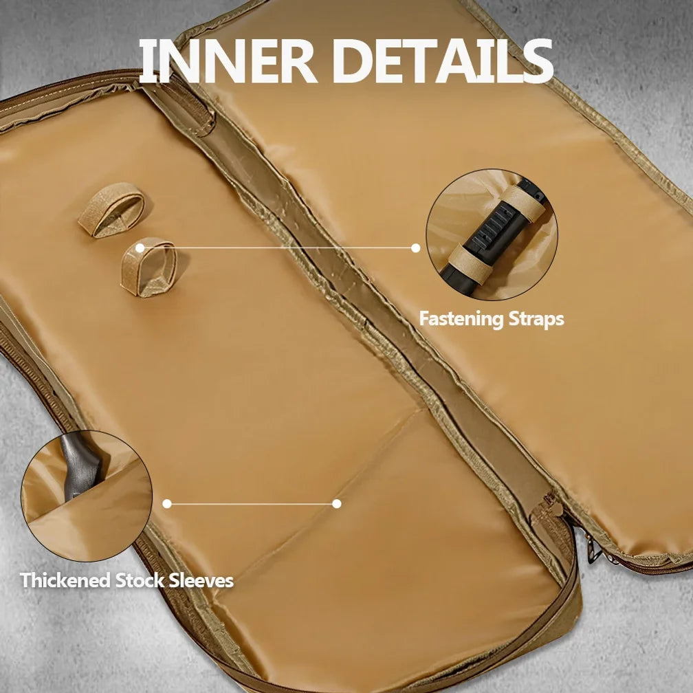 Outdoor Rifle Bag, Tactical Long Rifle Backpack, Portable Shotgun Case for Storage and Transportation, Suitable for Outd