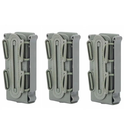 3Pcs 9mm Mag Pouches Pistol Magazine Pouch Soft Shell Magazine Pouch Tactical Rifle Fast Mag Carrier Holder for Belt&Molle Sytem