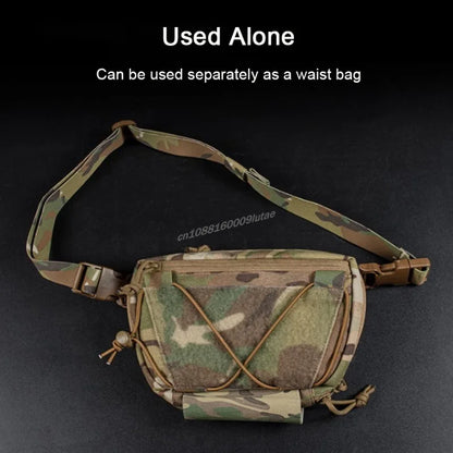 The Raid Pouch Tactical Plate Carrier Hanging Sub Abdominal Drop Bag Shoulder Pack Airsoft Hunting Belly IFAK Organizer Pocket