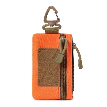 Outdoor Sports Men Tactical EDC Wallet Portable Coin Pouch Key Bag Waist Bag Durable Card Bag Zipper Wallet Accessory Bag