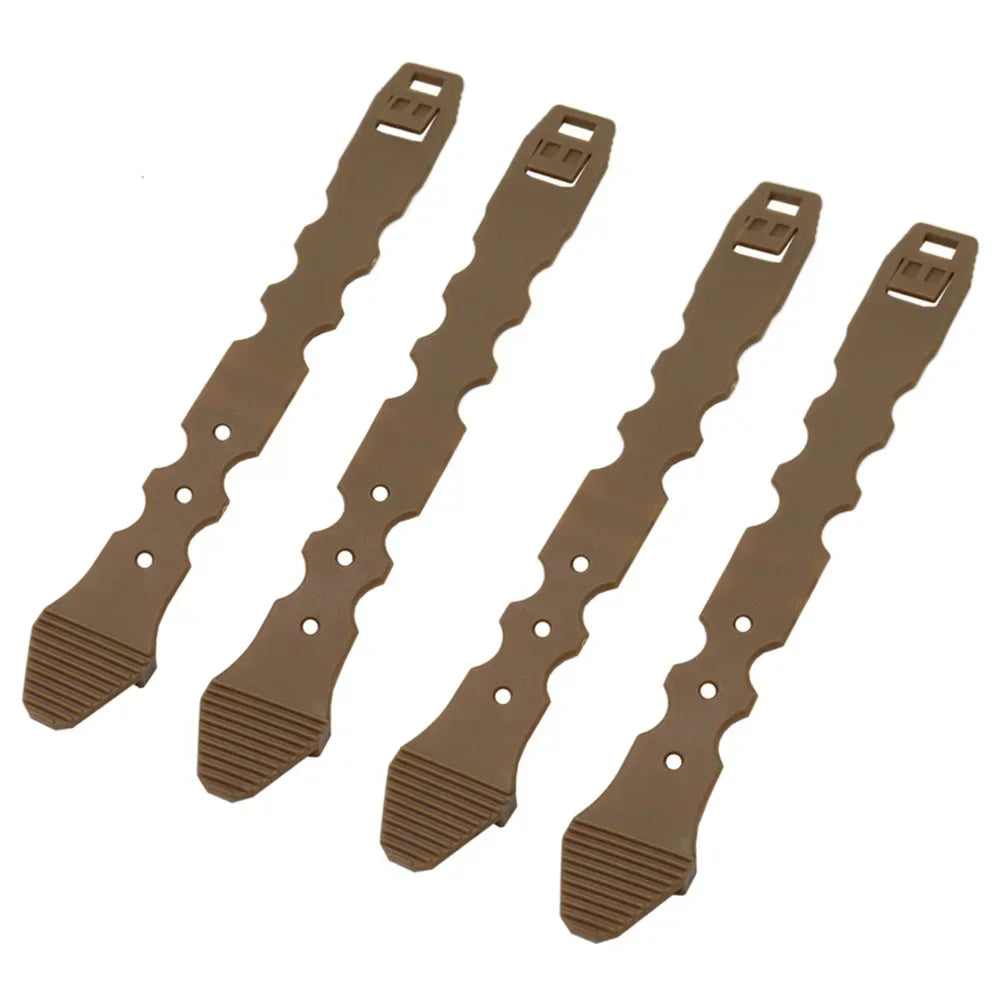 4pcs/Set Molle System Malice Clips Strap Buckle Nylon Quick Release Clips MOLLE Connection Belt System Latch For Mag Pouch