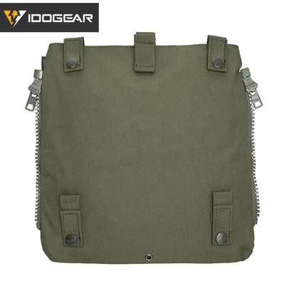 IDOGEAR Tactical Panel Zip on Pouch Backpack Plate Carrier Bag for CPC AVS JPC2.0 Vest 3531
